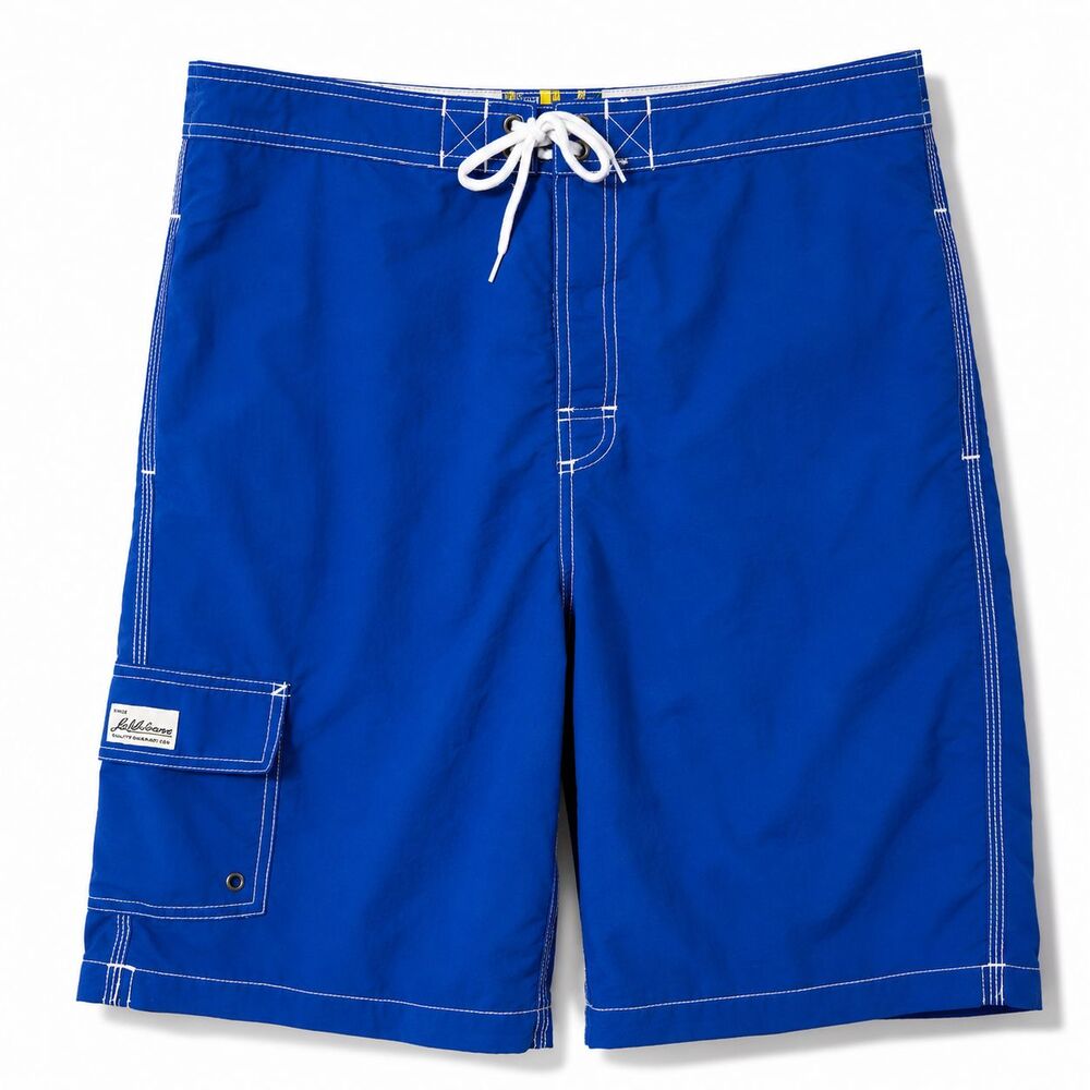 Polo Ralph Lauren Mens Medium Blue Cargo Board Shorts Swim Trunks Vintage 90’s